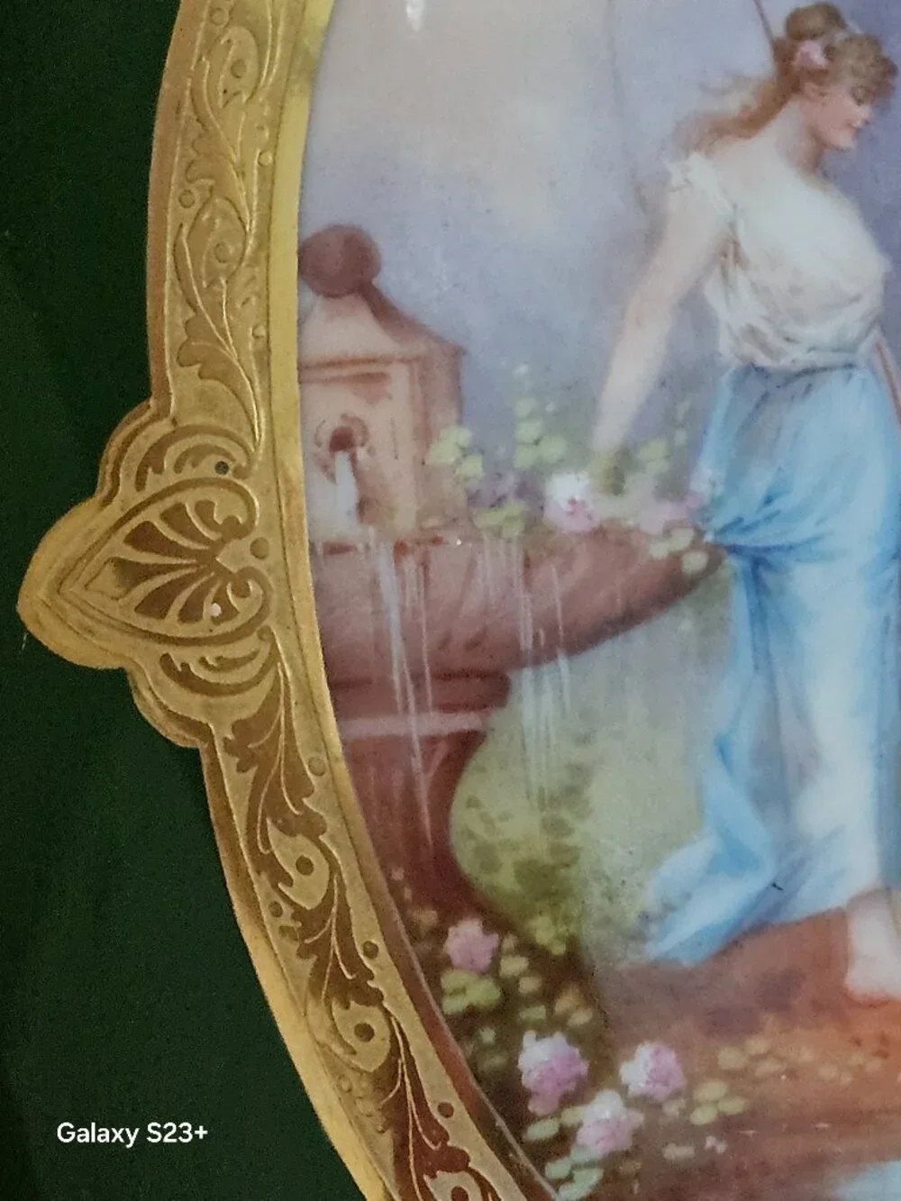 RARE ANTIQUE W.G. & Co William Guerin Limoges FRENCH PORCELAIN HANDPAINTED Vase